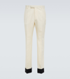 GUCCI STRAIGHT WOOL AND MOHAIR SUIT PANTS