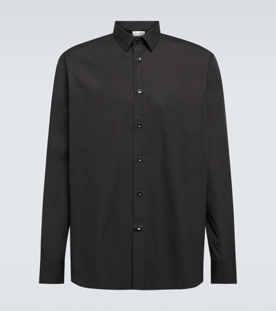Saint Laurent Classic Cotton Shirt In Black