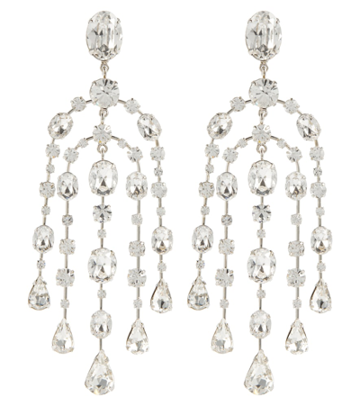 Jennifer Behr Ophelia Embellished Drop Earrings In Crystal