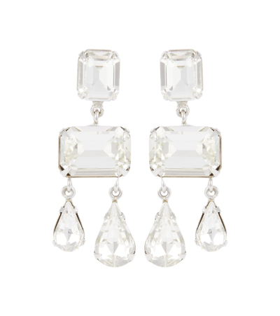 Jennifer Behr Lucille Embellished Earrings In White