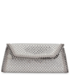 Stella Mccartney Falabella Crystal Clutch In Silver