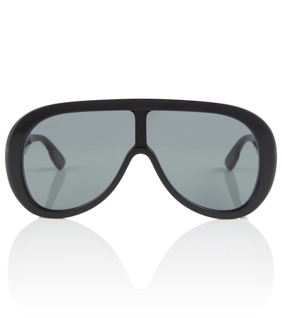 Gucci Oversized Mask Sunglasses In 0