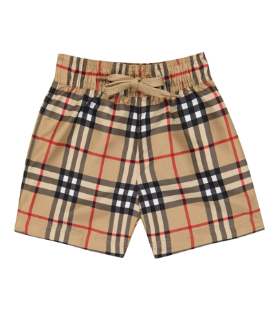 Burberry Baby Boy's & Little Boy's Malcolm Archive Check Shorts In Archive Beige Check