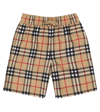 Burberry Archive Check Swim Trunks In Archive Beige Ip Chk