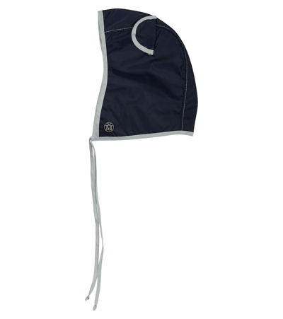 Maison Michel Kids' Lara Animal-ears Waterproof Rain Hood In Navy