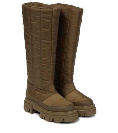 Gia Borghini Gia 19 Padded Knee-high Boots In Brown