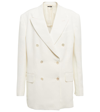 Tom Ford Double-breasted Blazer In White