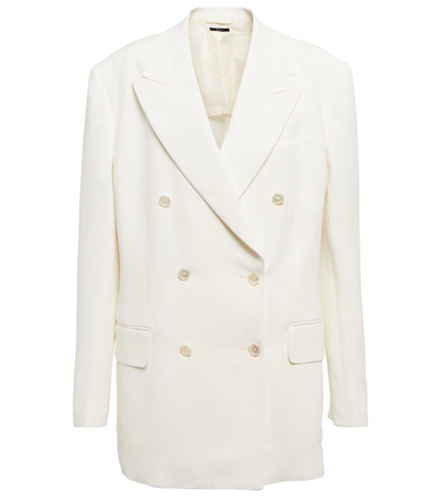 Tom Ford Double-breasted Blazer In Neutrals