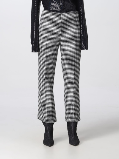 Vivetta Houndstooth-pattern Flared Trousers In Red