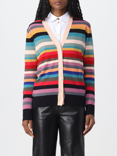 PS BY PAUL SMITH CARDIGAN PS PAUL SMITH WOMAN COLOR MULTICOLOR,D64478005
