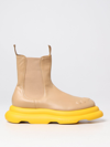 A.W.A.K.E. FLAT ANKLE BOOTS A.W.A.K.E. MODE WOMAN COLOR YELLOW,D65987003