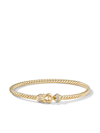 DAVID YURMAN 18KT YELLOW GOLD BUCKLE DIAMOND BRACELET