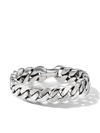 David Yurman Sterling Silver Curb Chain Bracelet In Silver