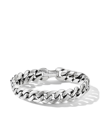 David Yurman Sterling Silver Curb Chain Bracelet In Silver