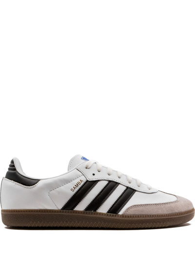 Adidas Originals Samba Og "cloud White/core Black/clear Granite" Sneakers