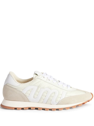 Ami Alexandre Mattiussi Panelled Low-top Sneakers In White