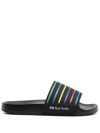 PS BY PAUL SMITH STRIPE-PRINT SLIDERS