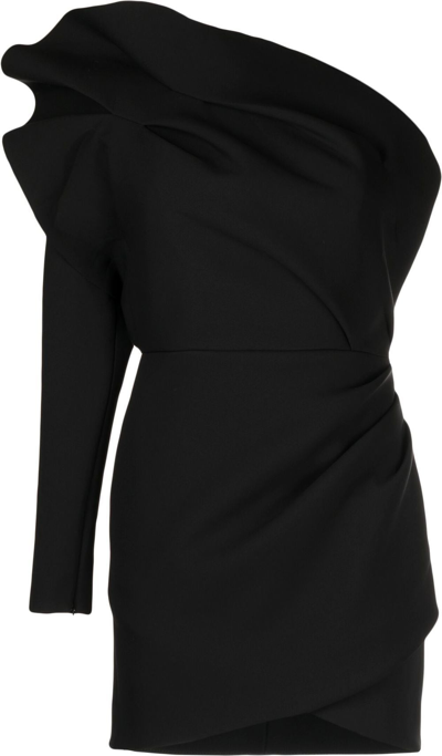 Rachel Gilbert Aurora Mini Dress In Black