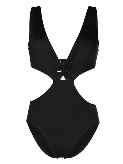 Bondi Born Cora Cut-out Detail Swimsuit In Black