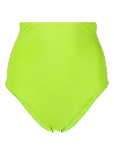 Bondi Born Lani High-waisted Bikini Bottoms In Green
