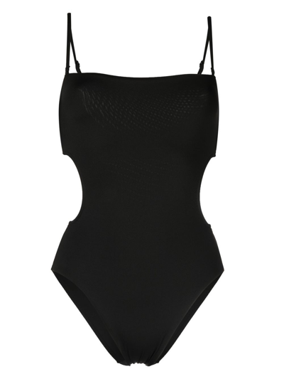 Bondi Born Lena Cut-out Detail Swimsuit In Black