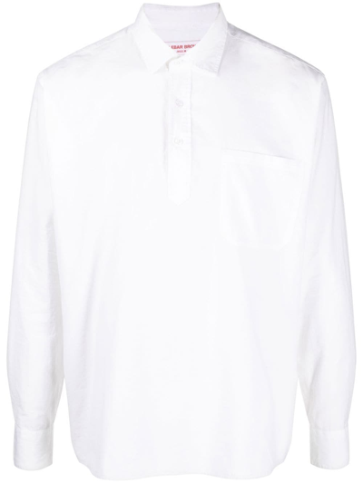 Orlebar Brown Shanklin Long-sleeve Polo Shirt In White