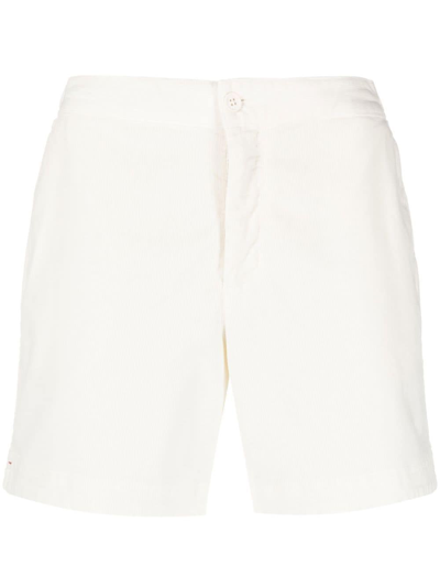 Orlebar Brown Zip-front Chino Shorts In White