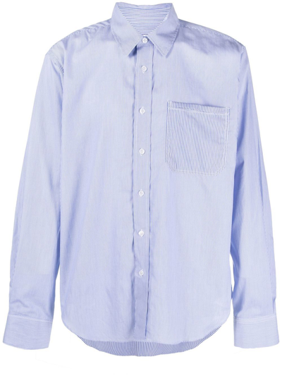 Orlebar Brown Grasmoor Striped Shirt In Blue White