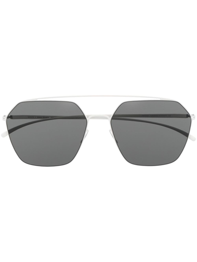 Mykita Tilla Geometric-frame Sunglasses In White
