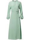 Equipment Korinne Silk Dress In Creme De Menthe Green