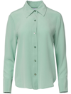 Equipment Button-up Silk Shirt In Green