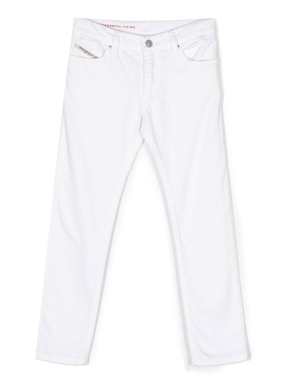 Diesel Kids' 1995-j Straight Jeans In White