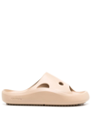 Off-white Meteor Cut-out Detail Sliders In Brown