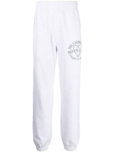 Billionaire Boys Club Logo-print Cotton Track Pants In Grey