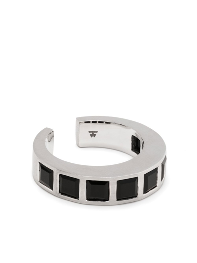 Tom Wood Vault Gate Square Ring In Silver
