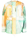 BED J.W. FORD COLOUR-BLOCK HOODED PARKA JACKET