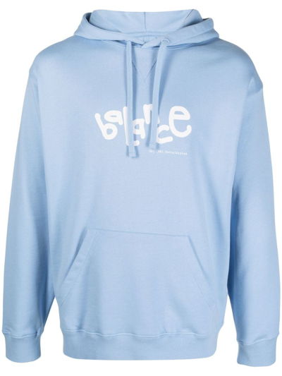 Objects Iv Life Balance Graphic-print Hoodie In Light Blue
