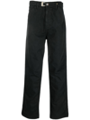 Objects Iv Life Buckle-detail Straight-leg Jeans In Grey