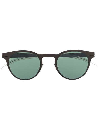 Mykita Round-frame Tinted Sunglasses In Brown