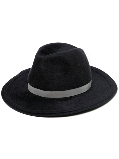 Undercover Band-detail Fedora Hat In Black