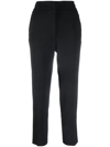 Blugirl Cropped Clim-cut Trousers In Black