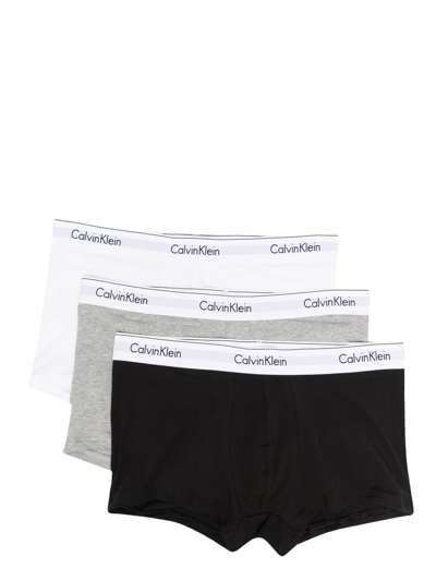 Calvin Klein Underwear Logo-waistband Boxers Set Of 3 In Black