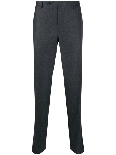 Rota Virgin-wool Slim-cut Trousers In Grey