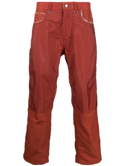 Craig Green Reversible Fluffy Trousers In Red/ Pink