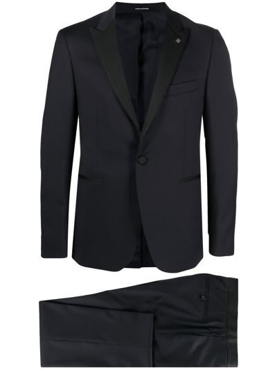 Tagliatore Single-breasted Two-peice Suit In Blue