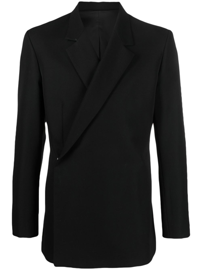 Junya Watanabe Egonic Double Breast Wool Jacket In Black Black