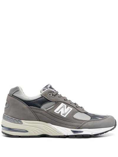 New Balance Made In Uk 991 Leather Sneakers In Grey