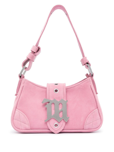 Misbhv Logo-plaque Shoulder Bag In Pink