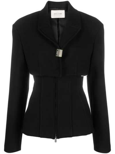 Alyx Layered-design Zipped Jacket In Black