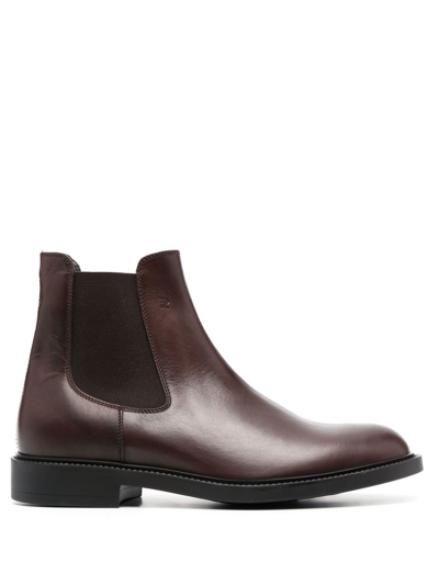 Fratelli Rossetti Elasticated Side-panel Boots In Brown